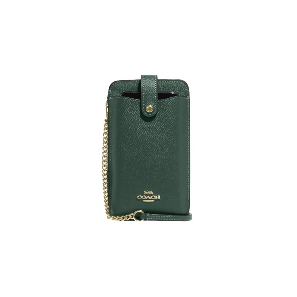 Coach North South Crossbody Phone Holder, Everglade, 2022, $228 MSRP